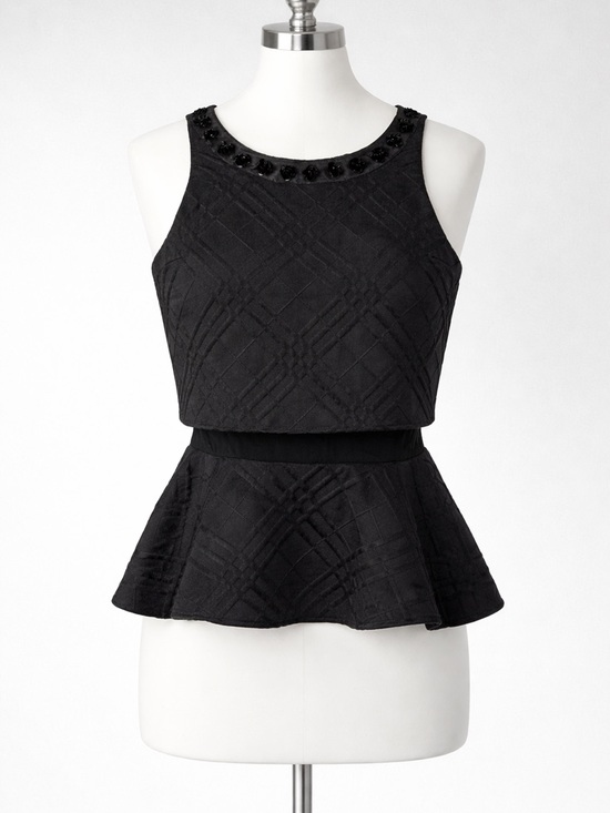 Express Tops - EXPRESS Black Peplum Top